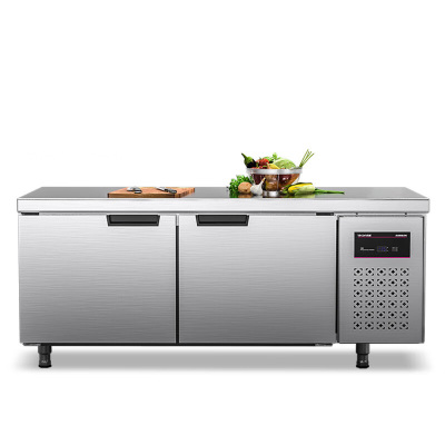 乐创 (lecon) 商用厨房操作台冰箱全保鲜LC-GZT018 1.8*0.6米