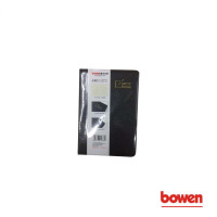 博文(BOWEN) 64K皮面笔记本 黑色 5本装