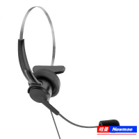 纽曼(Newmine)NM-HW801SX 优选系列头戴式话务耳机 单耳带中控线序调节-RJ9水晶头 单个装