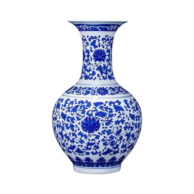 天梦源 景德镇陶瓷花瓶 家居摆件赏瓶 高约50cm 单个装