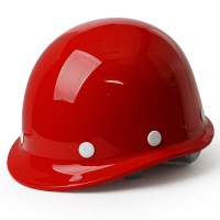 童诺 安全帽工地施工程建筑透气加厚夏季玻璃钢头帽盔工人定制定制 玻钢型烤漆(ABS) 红色 单个装