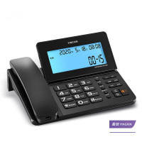 盈信(YINGXIN)电话机座机 固定电话 办公家用 大屏幕 屏幕背光 218 黑色 单台装