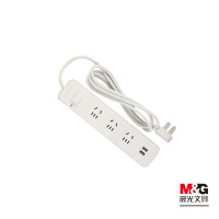 晨光(M&G) 延长线插座时尚三位带USB1.8米 AEA98650 单个装
