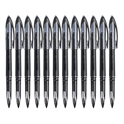 金雕 黑科技AIR签字中性笔uni-ball漫画笔草图笔绘图笔UBA-188M黑色0.5mm 单支装