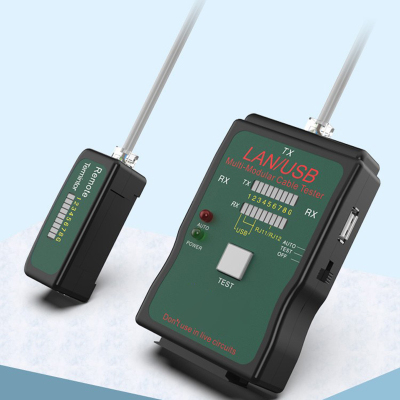 dm 多功能电话线测线仪网络信号通断检测器 CT-168测试仪(带电池)单个装