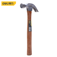 得力(deli)木柄羊角锤铁锤子多用起钉锤铁榔头16ozDL5250