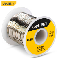 得力(deli)焊锡丝无铅 高纯度免洗锡线熔点低 无铅大卷直径0.8mm重250gDL395250G