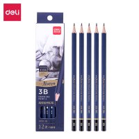 得力S999-3B_高级绘图铅笔12支彩盒装3B(12支/盒)(蓝)