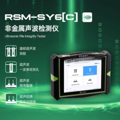 武汉中岩科技RSM-SY6(C) 双通道测桩仪基桩超声探伤一发双收非金属声波检测仪非金属材料声波透射测试仪