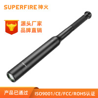 神火Y11 强光LED棒球手电筒铝合金多功能手电 黑色 单位/个