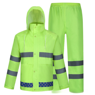 交通执勤防汛应急雨衣雨裤套装荧光绿/单位/件