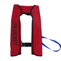 充气式救生衣 便携式自动充气救生衣成人大浮力背心专业钓鱼救援 手动款 红色 单位/个