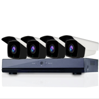 丛林狐 500万监控摄像头H.265高清夜视网络摄像机POE监控套装 11路套装不含内存