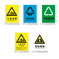 丛林狐 工业类垃圾危险废物生活垃圾标示贴纸/牌TMP47 铝板反光膜 40*60cm TMP47-03 可回收垃圾标识