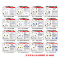 丛林狐 安全风险点告知牌卡警示牌 铝板反光膜 50*70cm NIH41-04 手执电动工具与打磨作业安全风险点告知牌