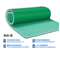 丛林狐 篮球场地胶加厚室内pvc地垫塑胶运动地板卷材地胶 绿布纹5.2mm