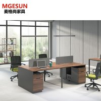 麦格尚 办公桌MGS-ZTBW001BB 员工桌 屏风工作位卡座 职员办公桌 电脑桌员工位(固定柜)