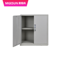 麦格尚 文件柜MGS-WJG-T0001S 办公室资料柜矮柜带锁财务铁皮柜小储物柜子W800*D350*H800mm G