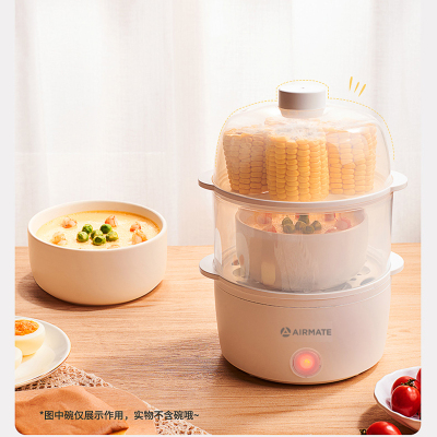 艾美特(Airmate) 蒸蛋器CR0201 煮蛋器双层家用迷你早餐神器 白色