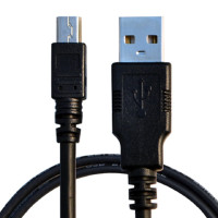 酷比客(L-CUBIC) LCCPUSBAMBK-1M USB转换A-MiniB转接线 (计价单位:套)银黑