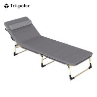 三极户外(Tri-Polar) TP1020 193*63*30cm 圆管折叠床单人休闲床加绒棉垫(计价单位:张)银灰色