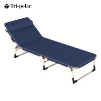 三极户外(Tri-Polar) TP1020 193*63*30cm 圆管折叠床单人休闲床加绒棉垫(计价单位:张)藏青色