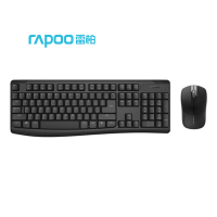 雷柏(Rapoo) X1800Pro 防泼溅 键盘鼠标套装 1.00 个/套 (计价单位:套) 黑色