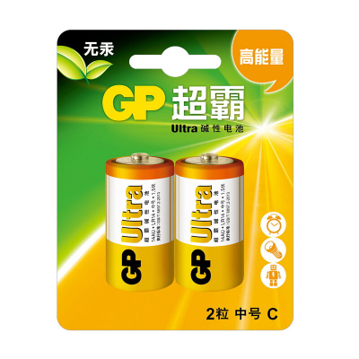 超霸(GP) GP14AU-2IL2 2号 干电池 2.00 个/卡 (计价单位:卡)