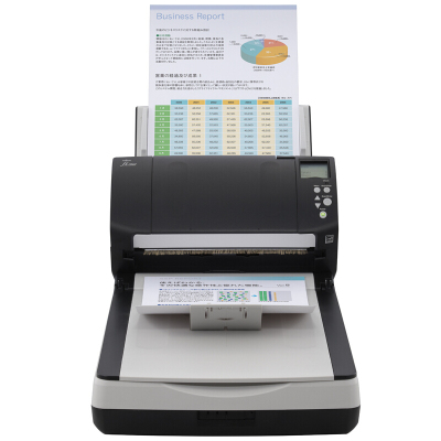富士通(Fujitsu) fi-7260 高速自动进纸 A4馈纸+平板扫描仪 (计价单位:台) 白色