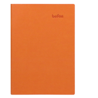 得印(befon) 9916 A6 100页/本 平纹平装 PU皮面 笔记本 (计价单位:本) 橙色