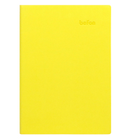 得印(befon) 9862 A6 100页/本 平纹平装 PU皮面 笔记本 (计价单位:本) 黄色