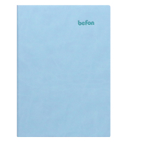 得印(befon) 9886 A6 100页/本 平纹平装 PU皮面 笔记本 (计价单位:本) 蓝色