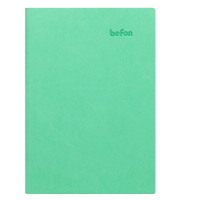 得印(befon) 9879 A6 100页/本 平纹平装 PU皮面 笔记本 (计价单位:本) 绿色