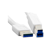 酷比客(L-CUBIC) LCCPUSB3AMBMWH-1M 1m USB3.0 打印机线 (计价单位:根) 白色