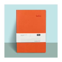 得印(befon) 9985 A5 100页/本 平纹平装 PU皮面 笔记本 (计价单位:本) 橙色