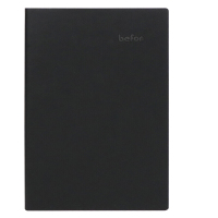 得印(befon) 9893 A6 100页/本 平纹平装 PU皮面 笔记本 (计价单位:本) 黑色