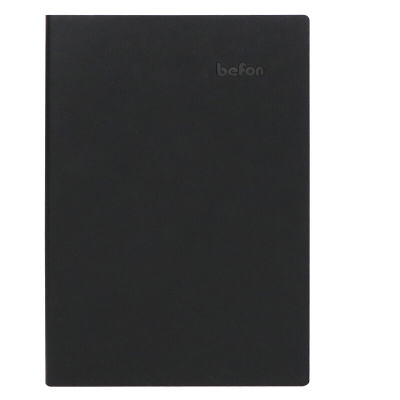 得印(befon) 9893 A6 100页/本 平纹平装 PU皮面 笔记本 (计价单位:本) 黑色