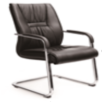匹客 办公椅 500×580×1030 商务办公椅 优质环保皮,电镀钢架