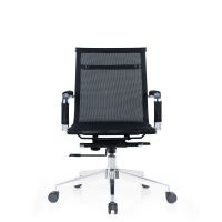 匹客 办公椅电脑椅子固定扶手弓形会议椅职员椅升降转椅家用透气网布椅