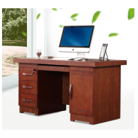 匹客 经理桌实木办公桌油漆单人台式职员桌白蜡木皮写字台 尺寸可定制
