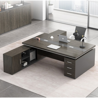 匹客 办公桌老板桌面对面工位职员桌现代简约经理财务桌单人/两人 可定制