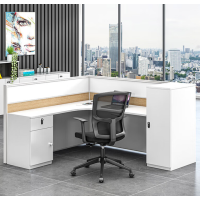 匹客 办公桌椅组合员工职员公司财务单人位简约现代屏风加大办公桌