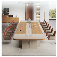匹客 会议桌长桌条桌培训桌椅组合操作台大型会议桌4.5米 可定制