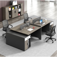 匹客 职员办公桌简约现代2/4/6人屏风工位办公桌子办公室办公桌椅组合