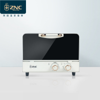 ZNC 烤箱 家用小型12L小烤箱微波炉 烘焙多功能全自动小型机电烤箱 白色 ZCDK-1010
