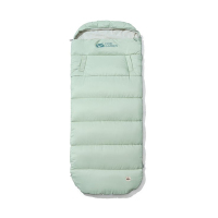 牧高笛 户外露营加宽睡袋开放式可拼接成人保暖单人睡袋雪月 NX21562018