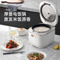 摩飞 电饭煲电饭锅双胆煮饭煲汤锅智能和面机面包机雅典白 MR8500
