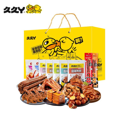 久久丫 卤味食品礼盒零食大礼包 休闲臻品238型1064g