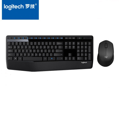 罗技(Logitech) 无线键鼠套装 黑色 MK345