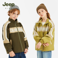 Jeep吉普童装儿童夹克2023秋冬新款男女中大童休闲保暖梭织外套
